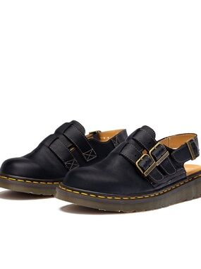 Dr. Martens Jorge Double Natural Tumble Slingback Mules